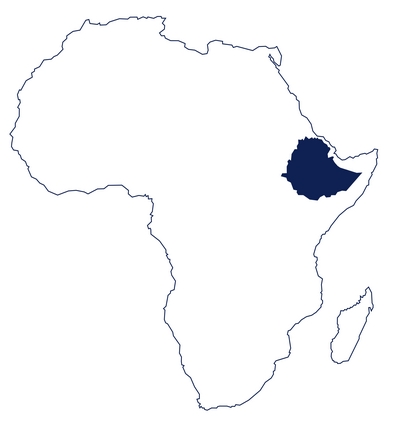 mapka Etiopia