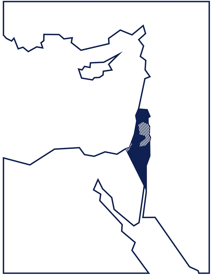 mapka Izrael