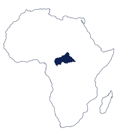 mapka Republika Środkowej Afryki